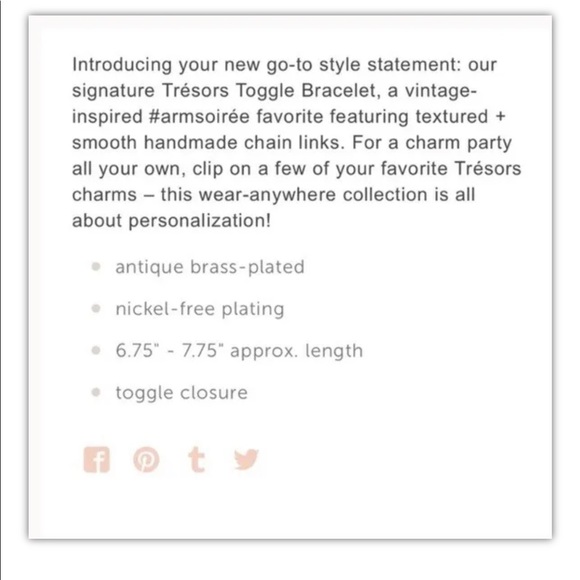 CHLOE AND ISABEL TRESOR TOGGLE BRACELET - Picture 5 of 5